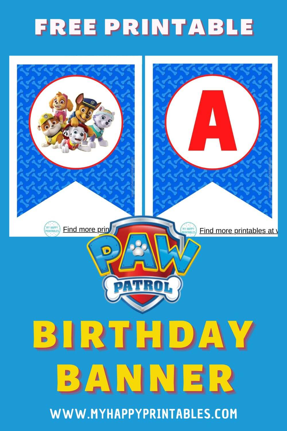 Paw Patrol Banner Free Printable Free Printable Templates Porn Sex