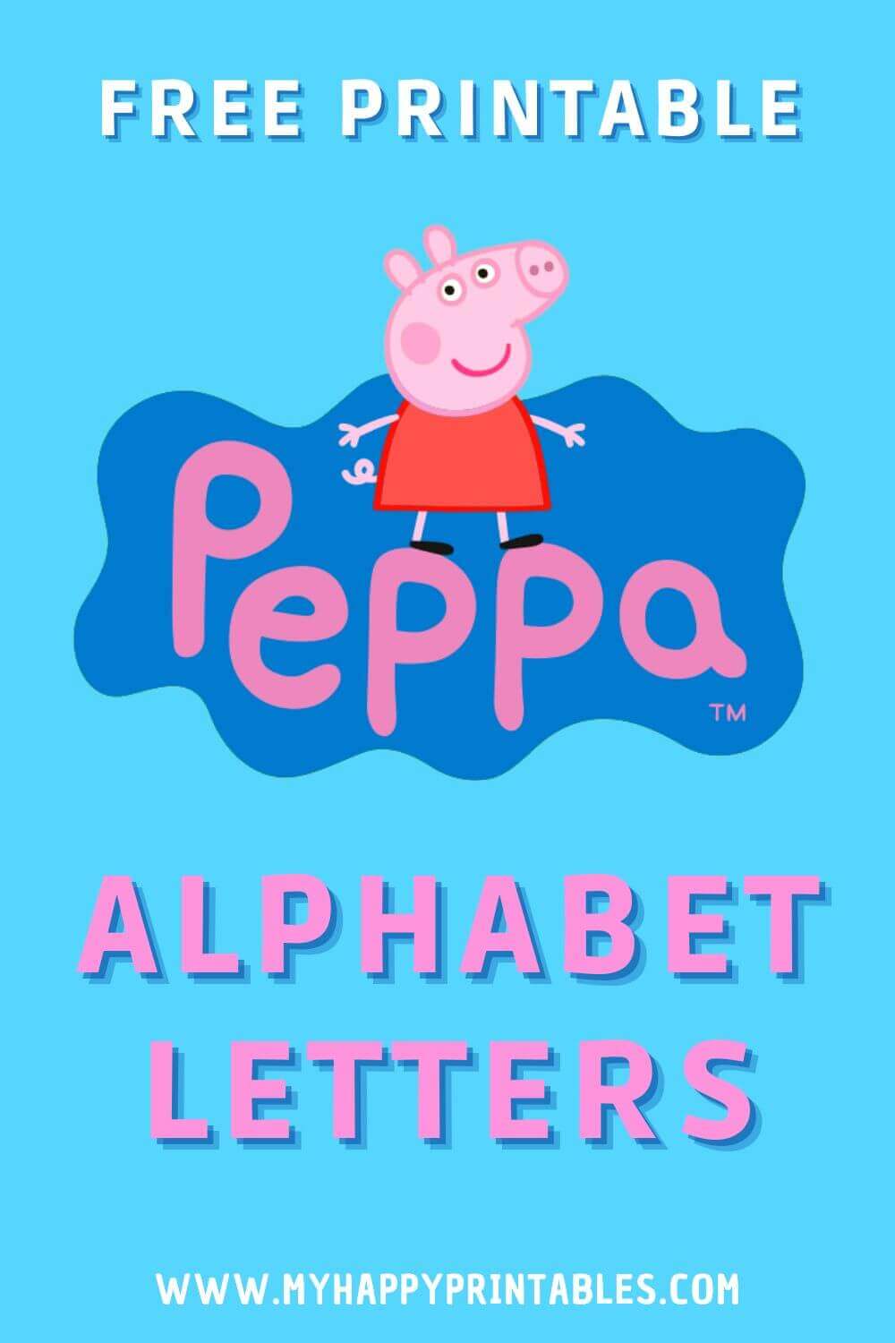 Peppa Pig Alphabet Printables – NBKomputer