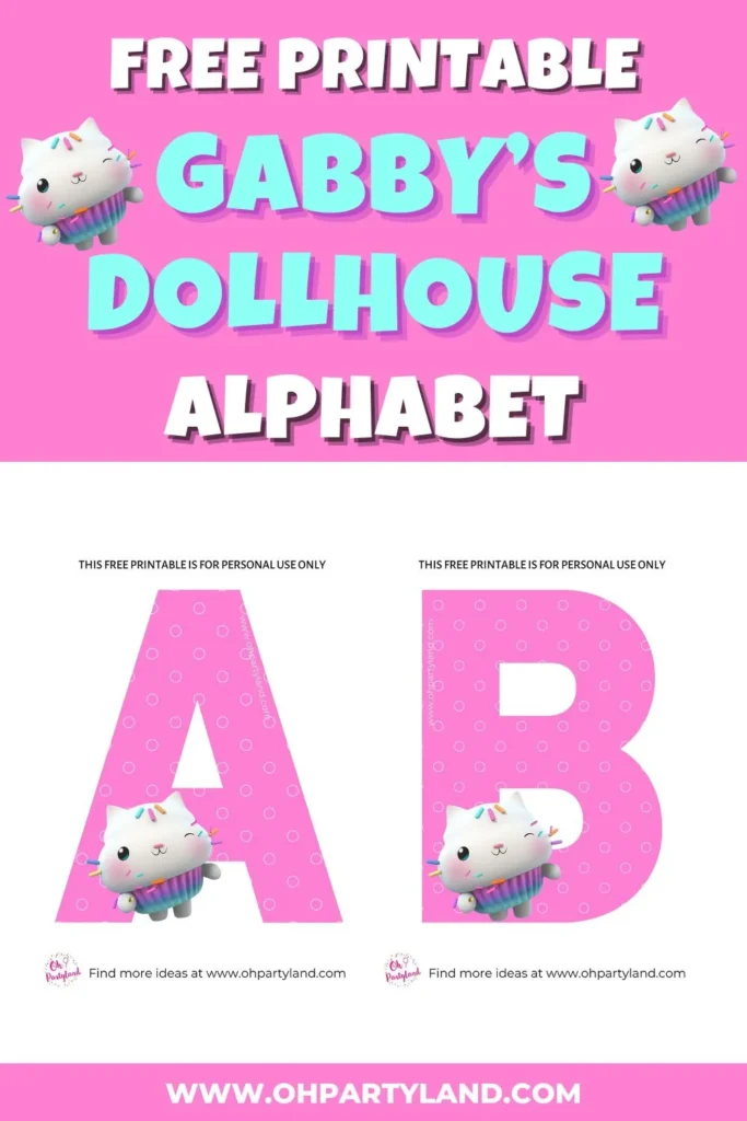 free printable gabby's dollhouse alphabet