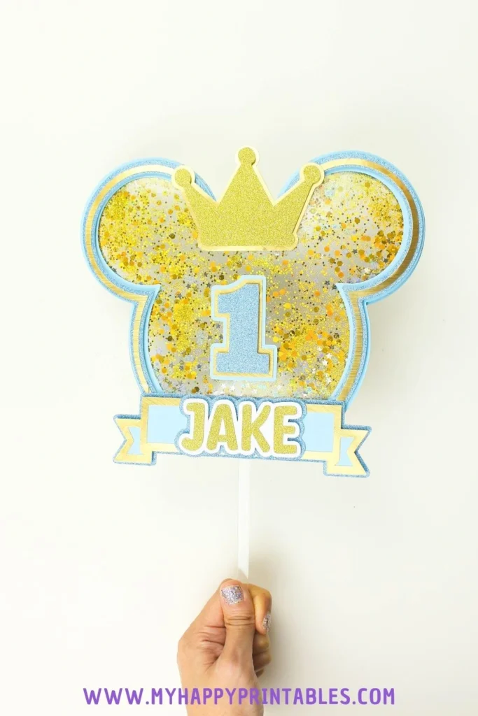 mickey mouse cake topper template
