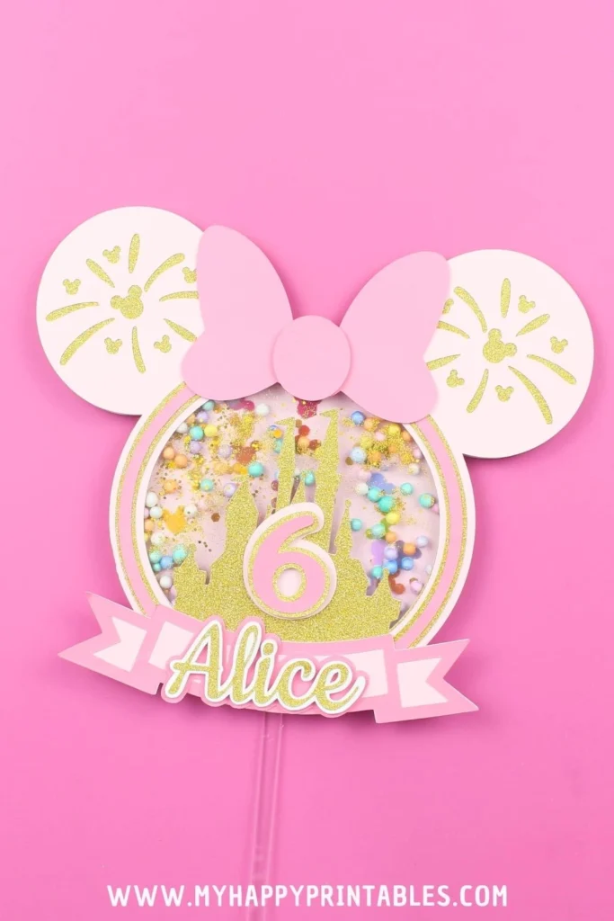 minnie cake topper svg