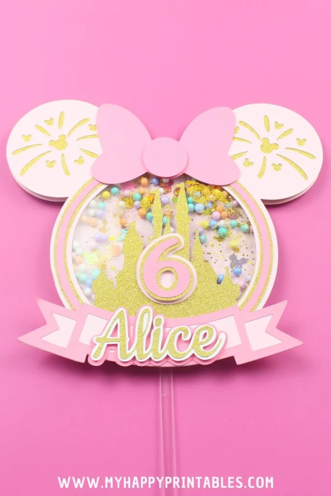 minnie mouse cake topper svg