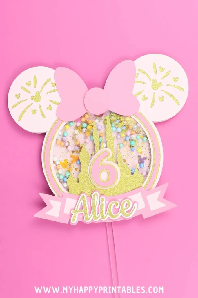 mouse cake topper template