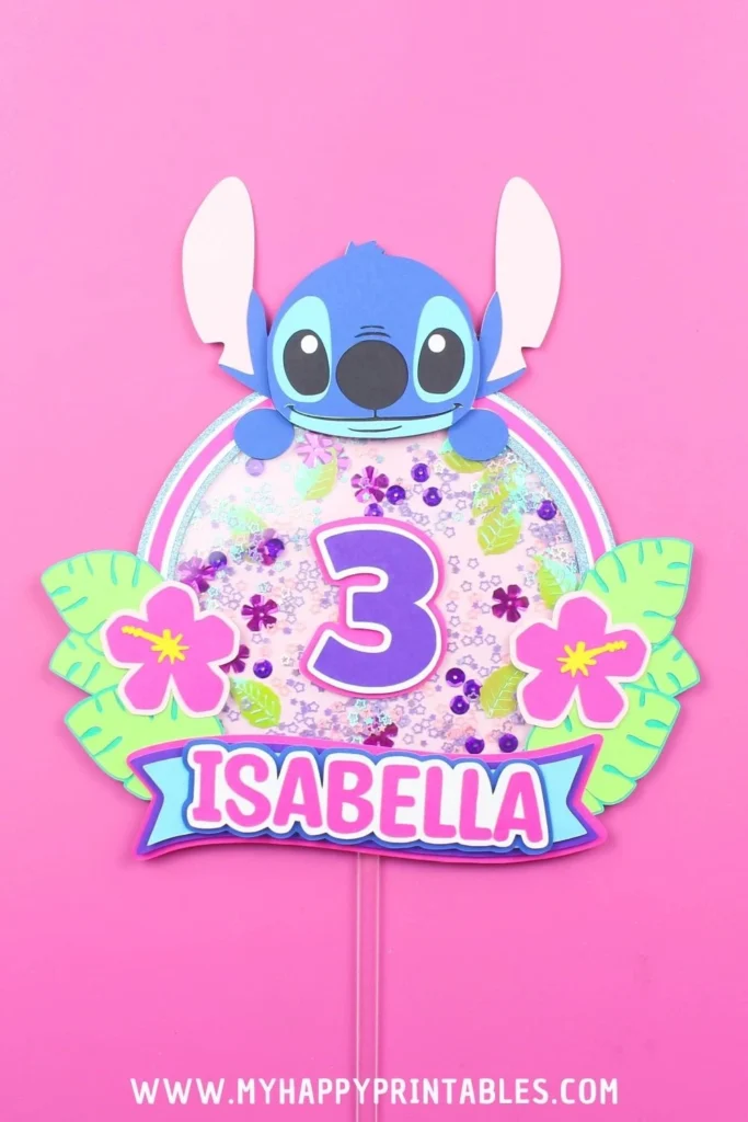 stitch cake topper template