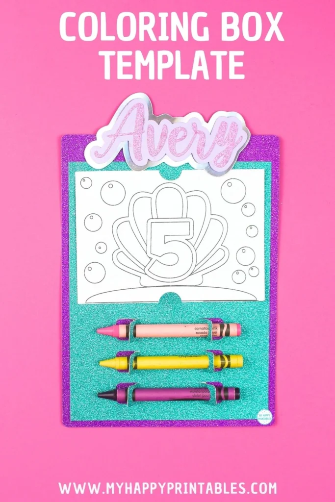 coloring box template