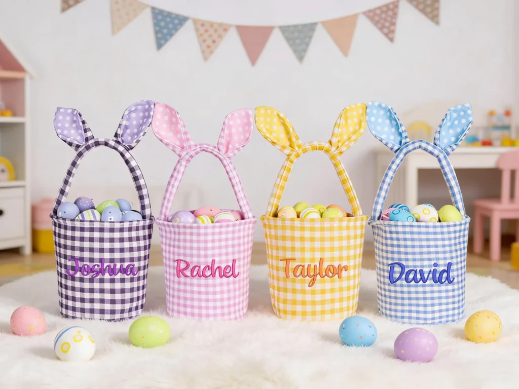 Embroidered Easter Basket