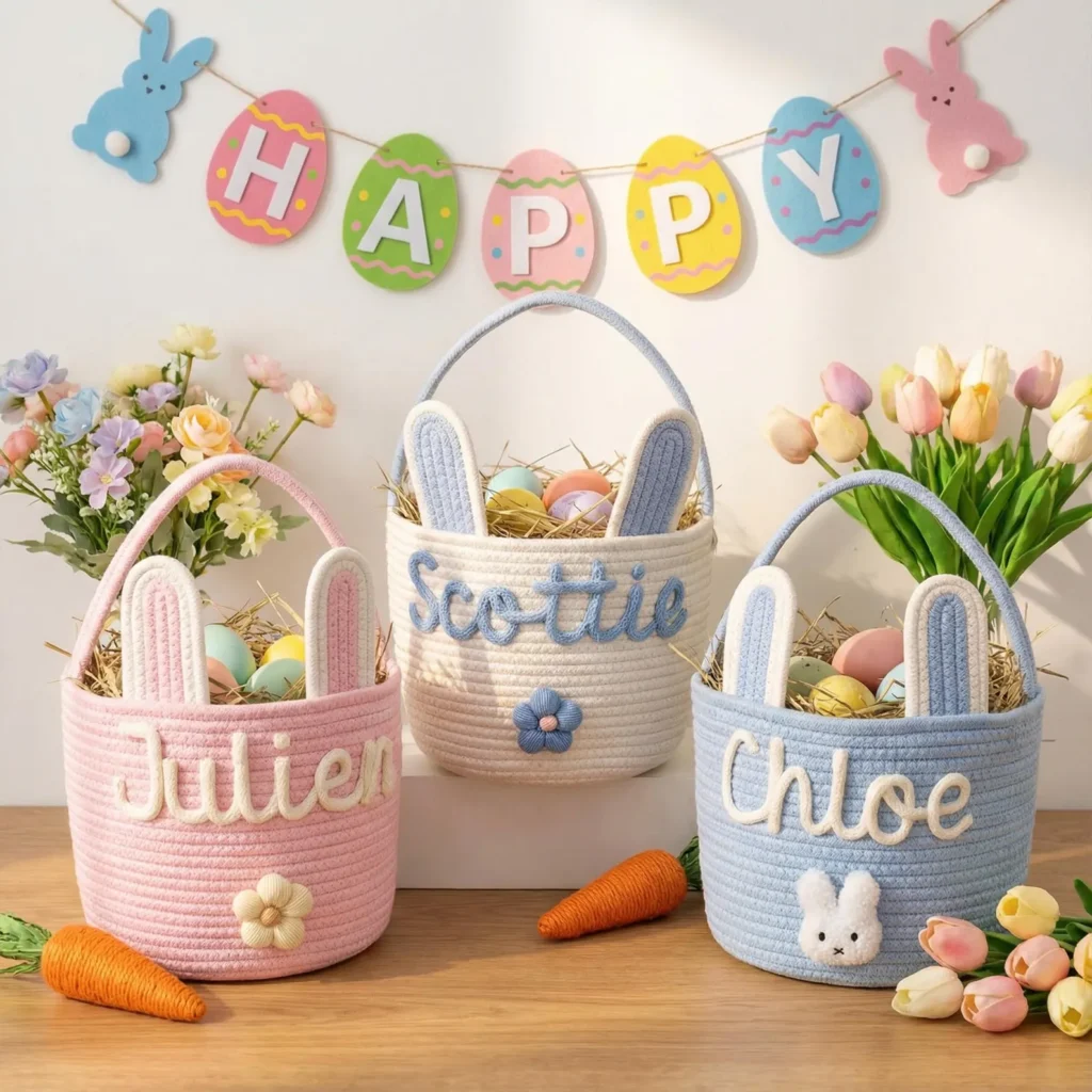 Personalized Easter Basket with Name
