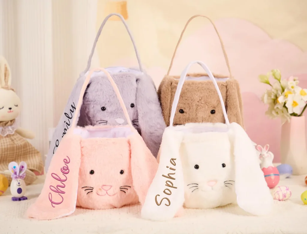 Personalized Plush Easter Basket