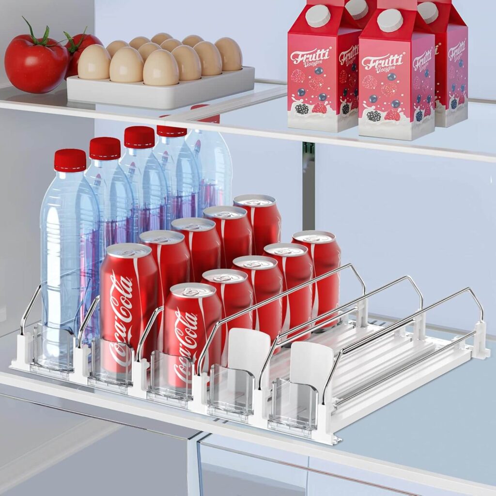 Self Pushing Fridge Drink Organizer