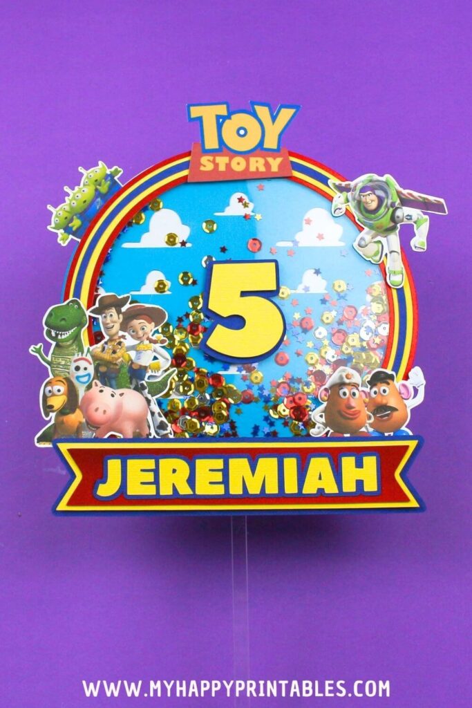 shaker toy story cake topper svg