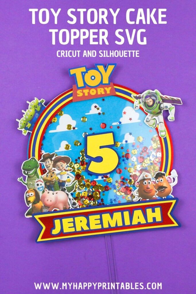 toy story cake topper svg for cricut and silhouette
