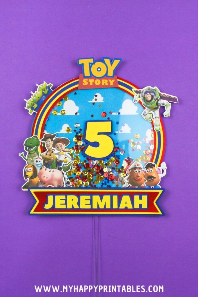 toy story cake topper template SVG