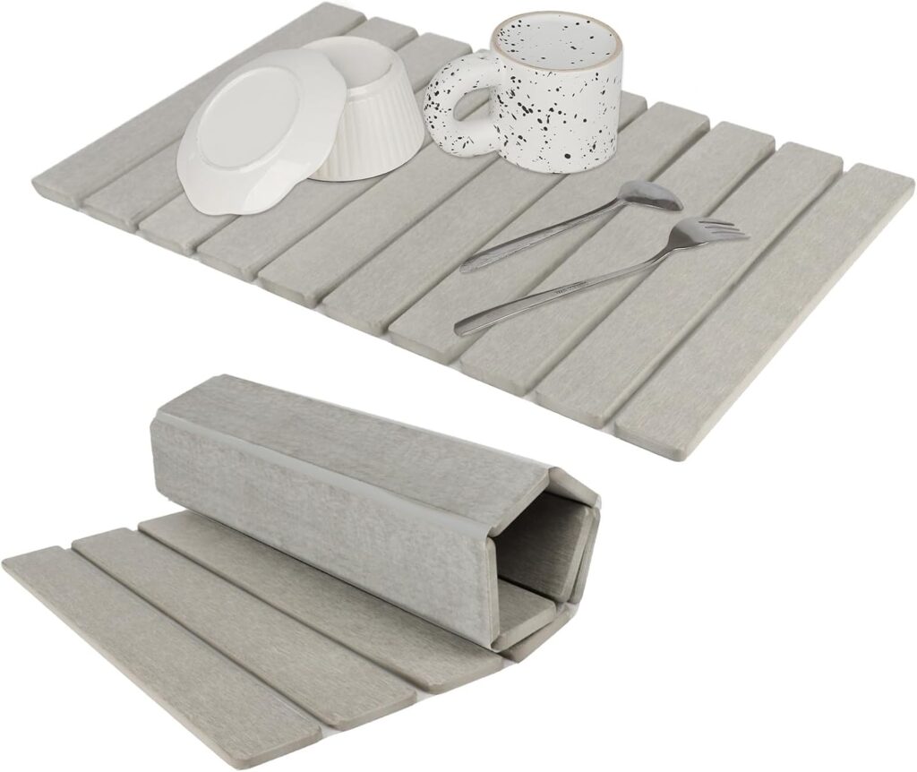 Stone dish drying mat