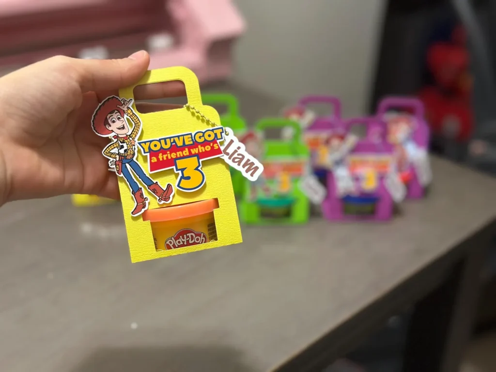 toy story play doh favor box