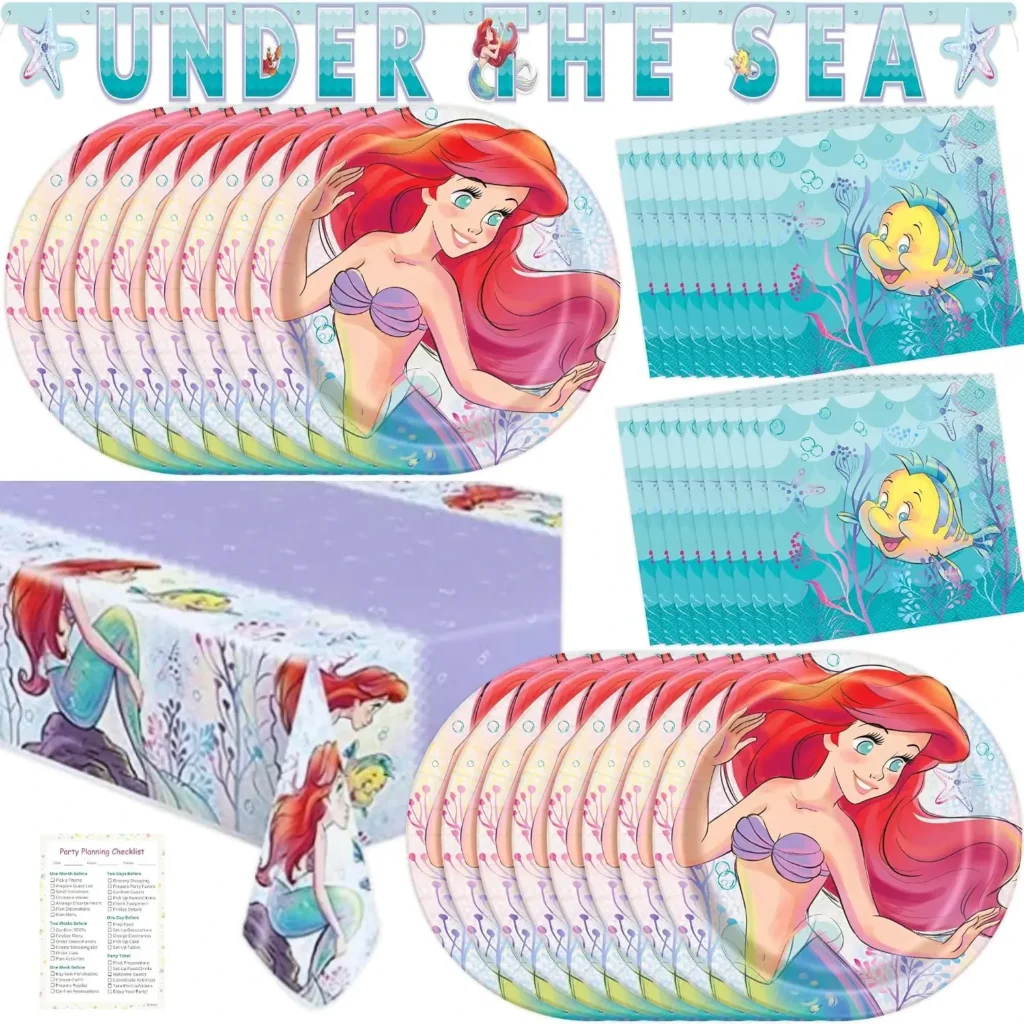 mermaid ariel party supplies