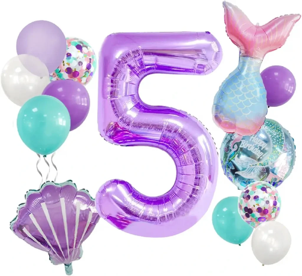 mermaid balloon number 5