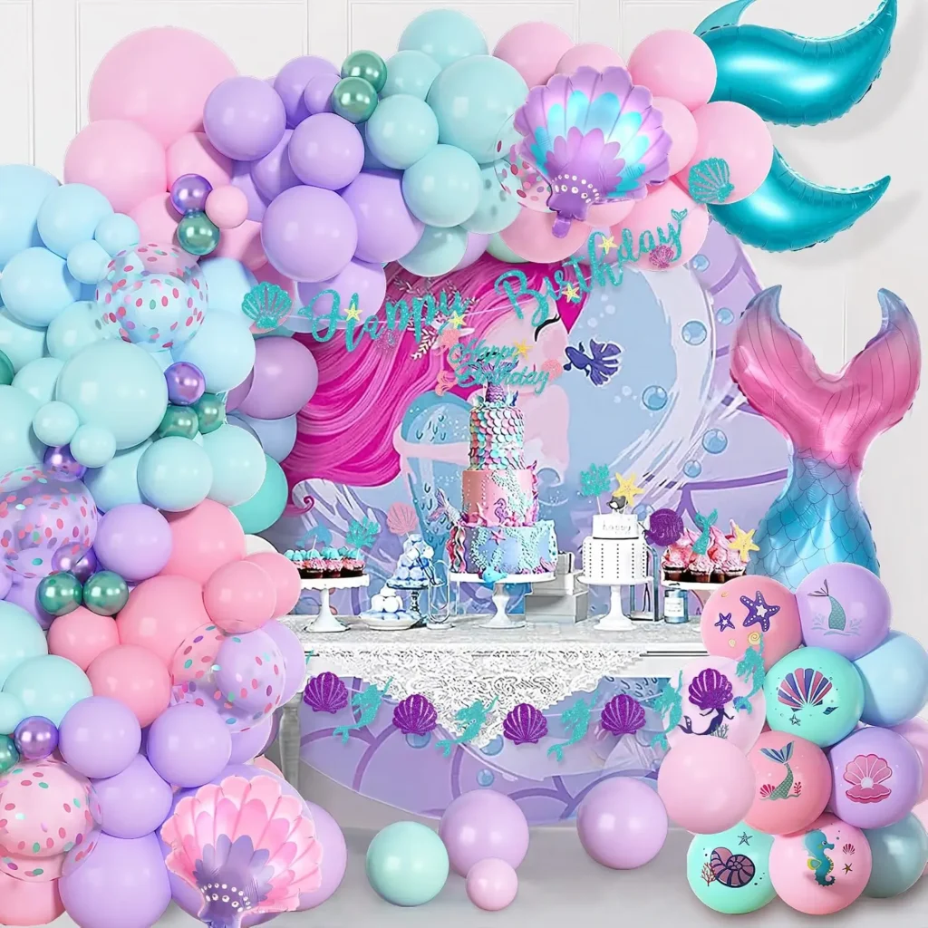 mermaid birthday party decorations