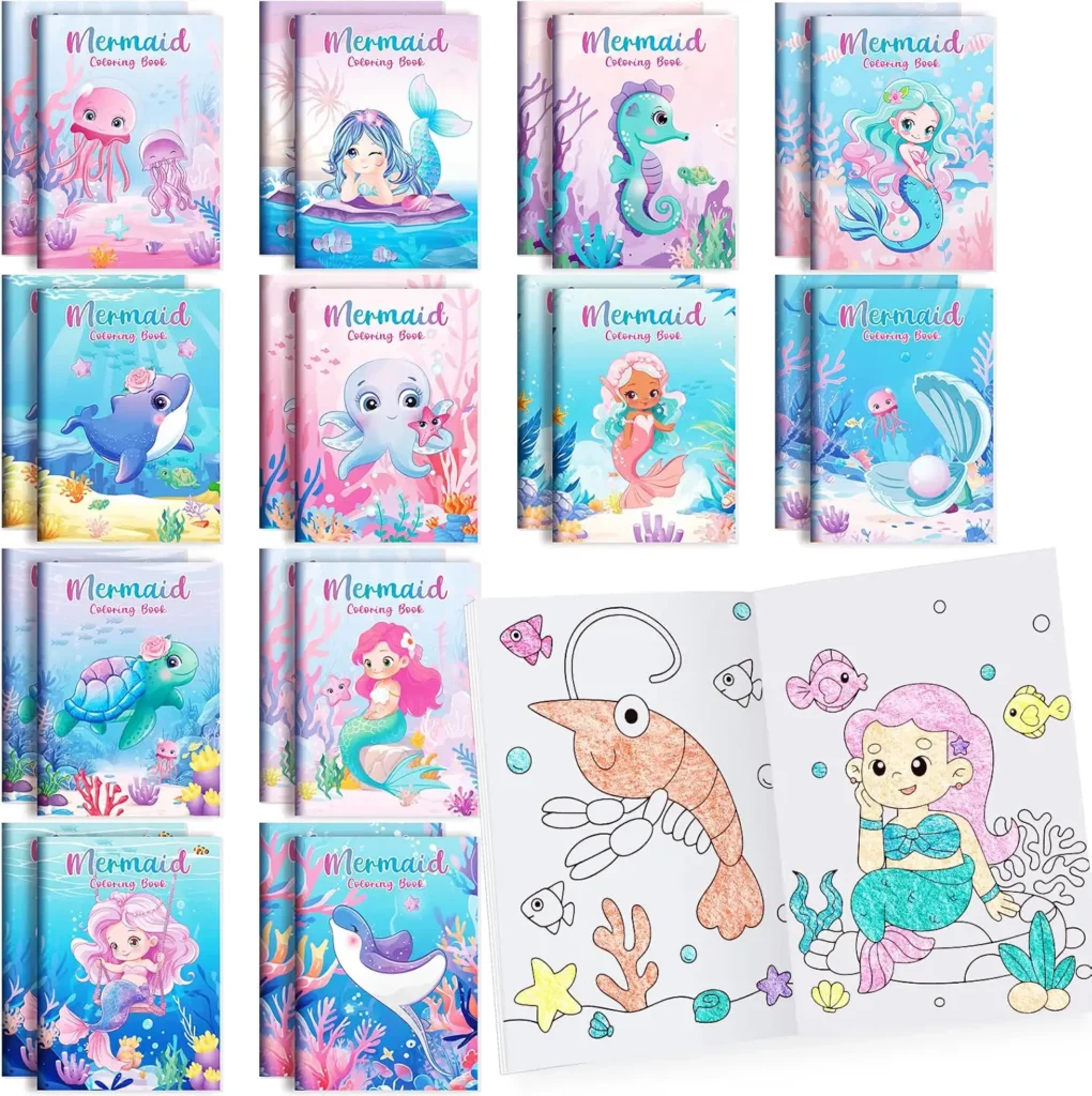 mermaid coloring books