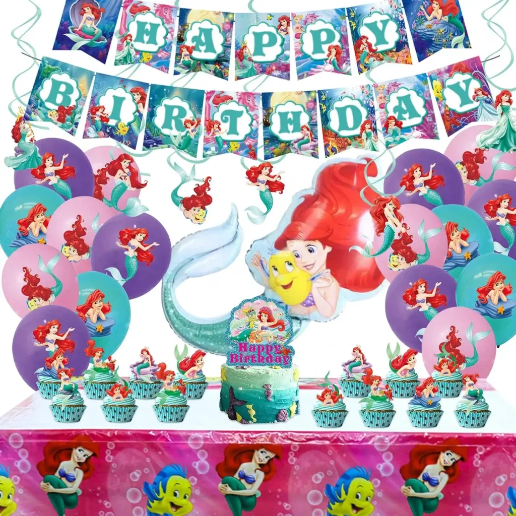 mermaid party supplies