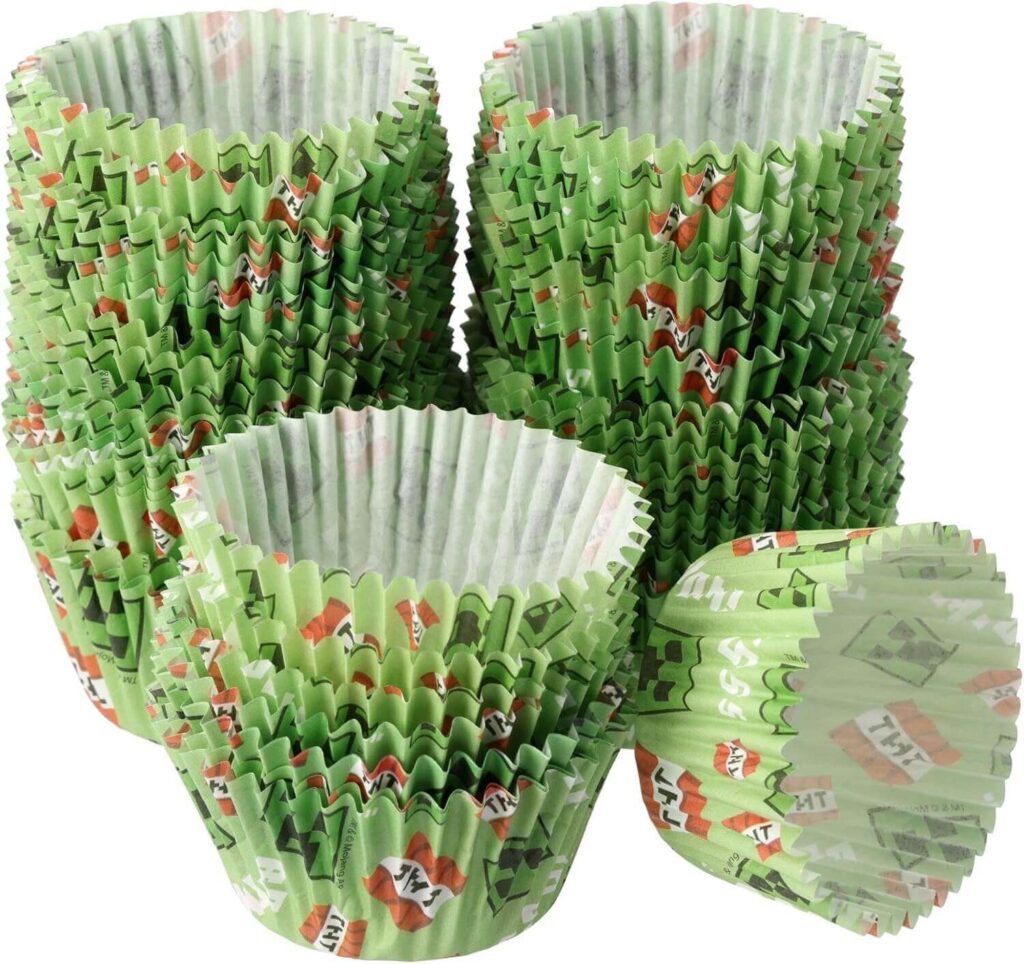 minecraft cupcake liners