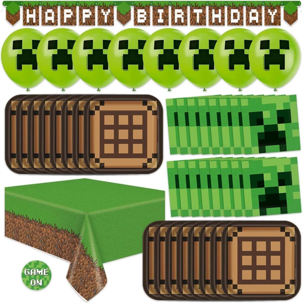 minecraft party supplies
