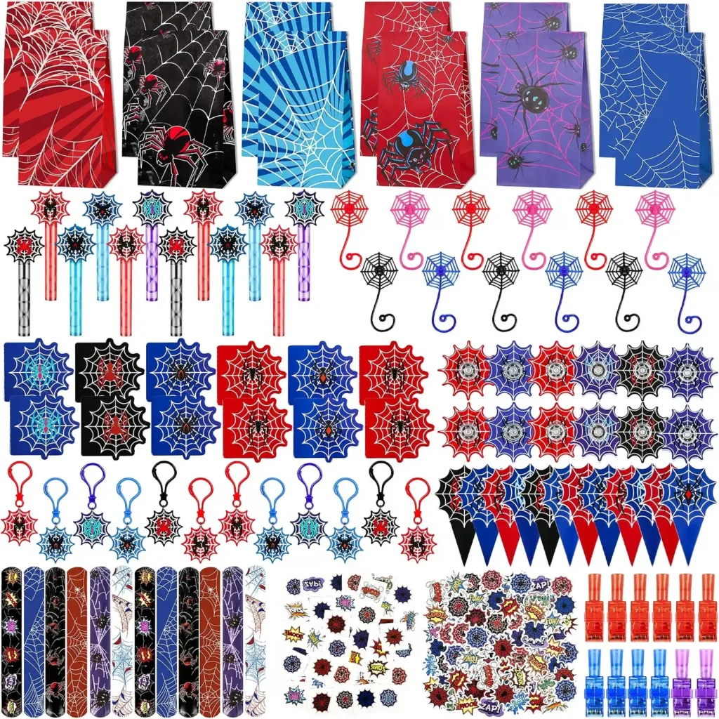 spidey party favors set