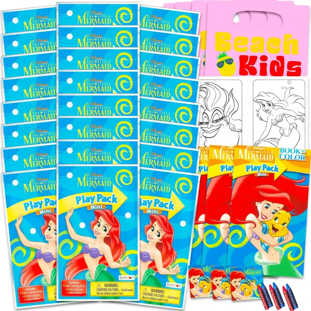 the little mermaid coloring books